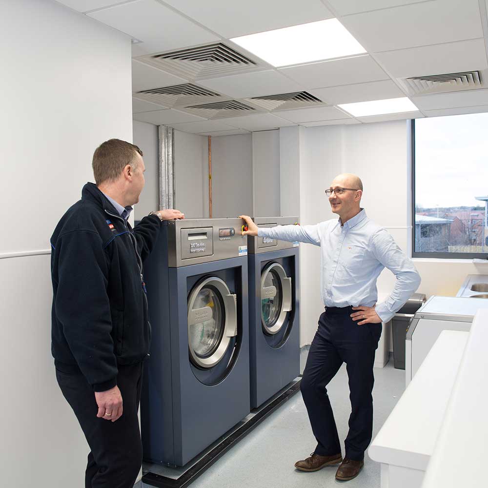 Commercial laundry solutions suitable for vets and animal care.